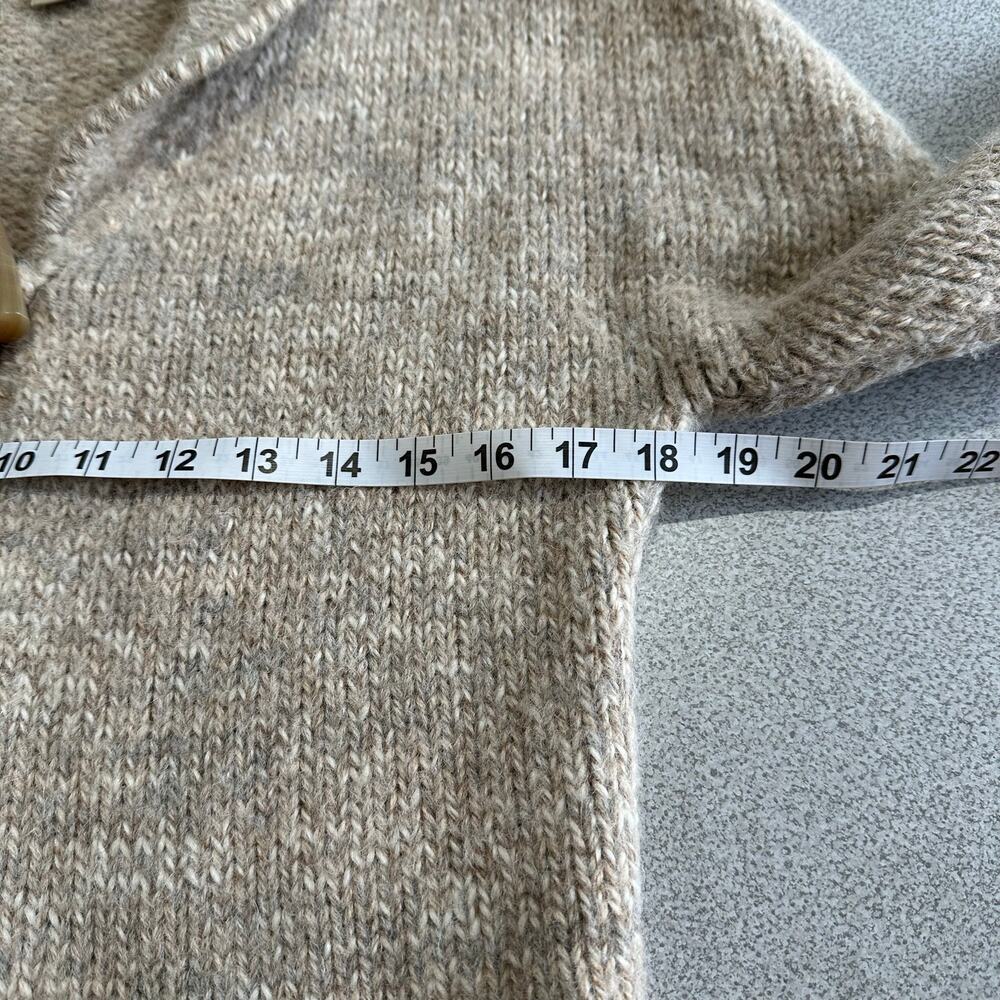 Mira Flores Sz S 100%‎ Alpaca Shawl Collar Toggle Closure Cardigan Sweater Peru - Picture 5 of 9